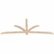 Ekena Millwork Davenport Smooth Timber Gable Bracket, Douglas Fir, 96"W x 40"H x 1 1/2"D x 3 1/2"F, 10/12 Pitch GBW096X40X0204DAV00SDF - alternate 5